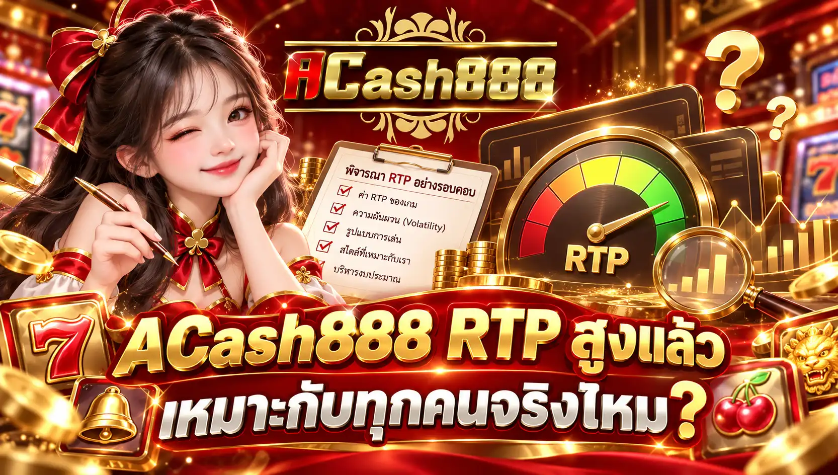 ACash888 RTP สูงแล้วเหมาะกับทุกคนจริงไหม?